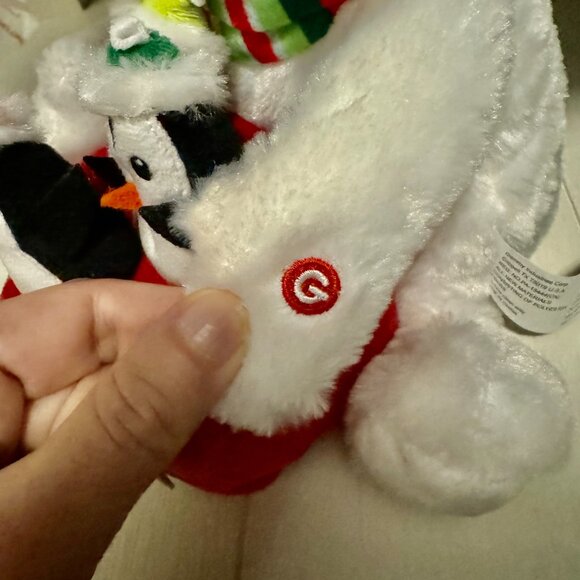 Christmas Polar Bear Dancing Penguins Animated Plush Musical Lights Up Let Snow - Picture 11 of 13